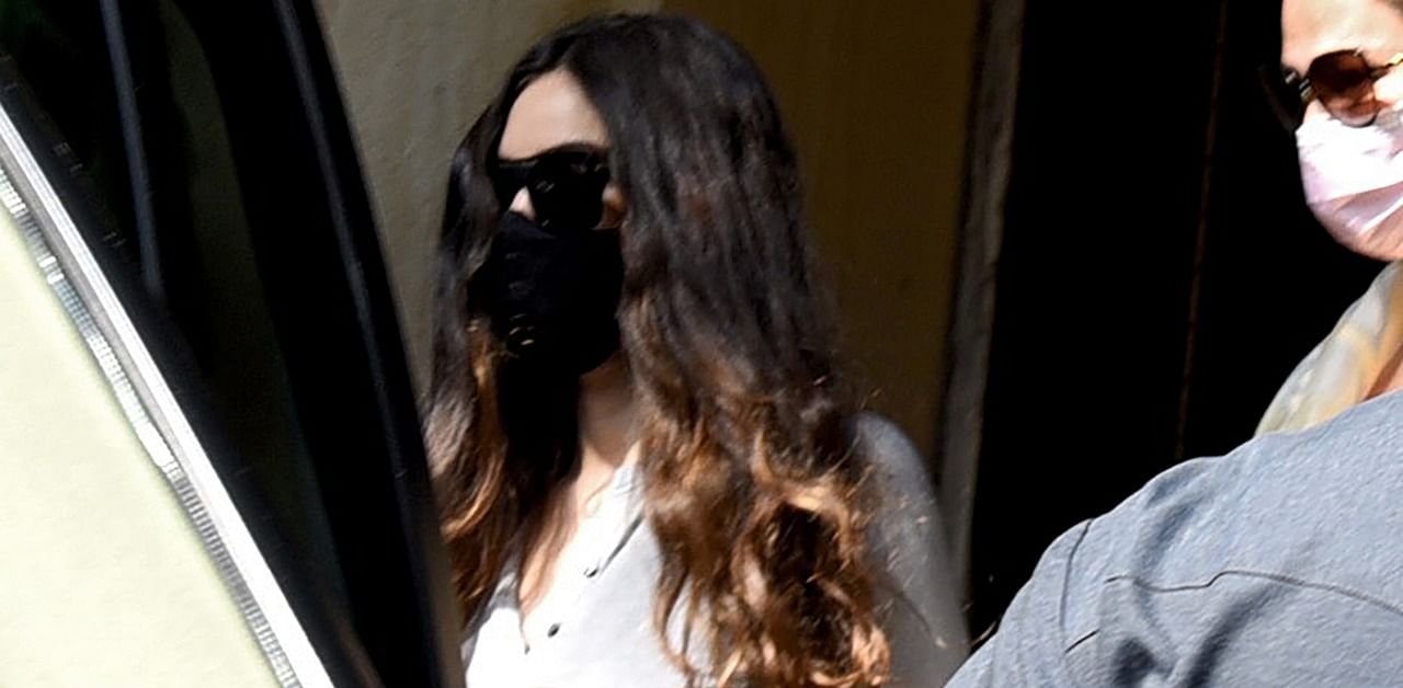 Gabriella Demetriades, girlfriend of Bollywood actor Arjun Rampal, leaves for Narcotics Control Bureau (NCB) office after summoned by the agency in connection with a drug case in Mumbai. Credit: AFP Photo