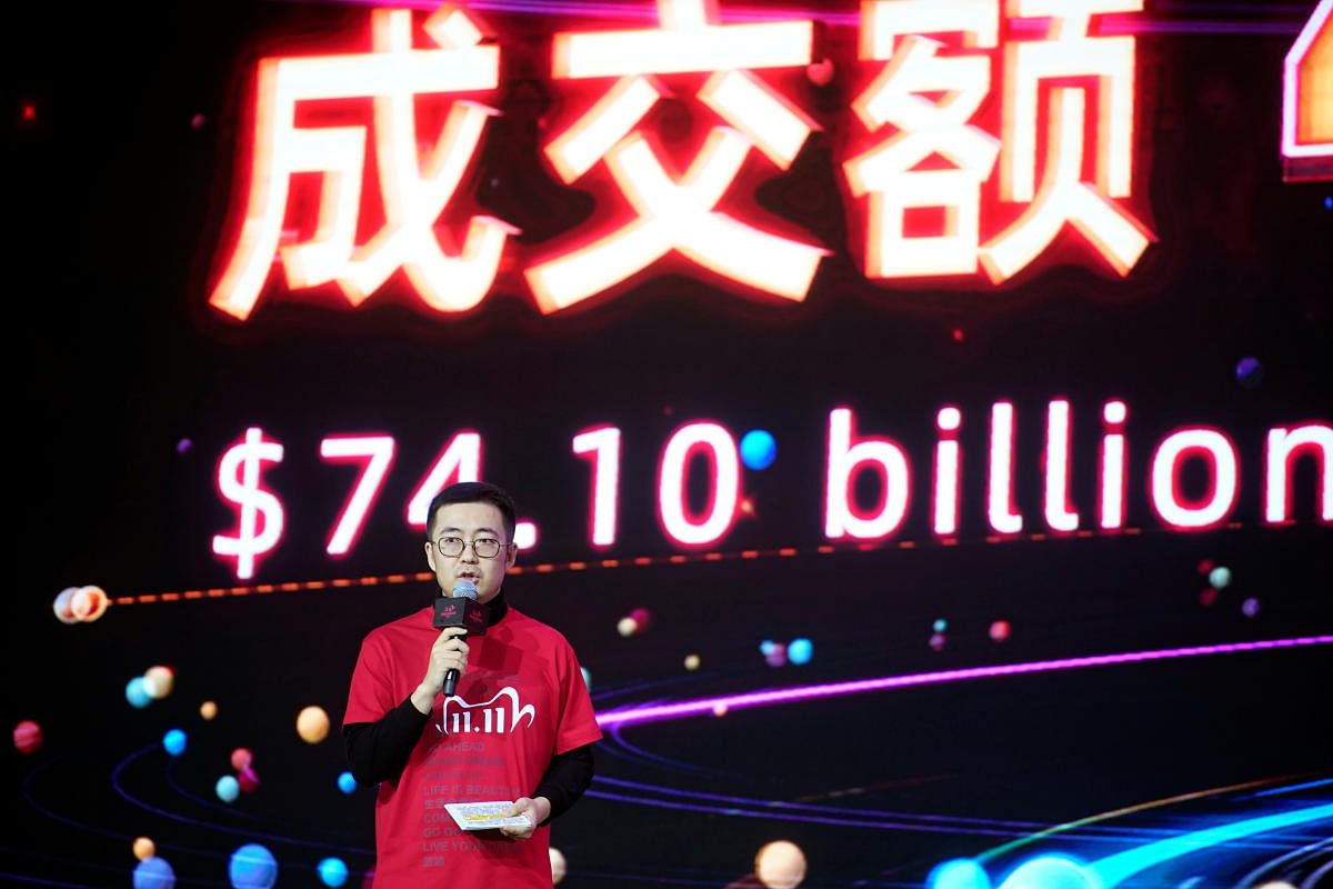 Alibaba Group's Taobao and Tmall president Jiang Fan speaks at Alibaba Group's Singles' Day global shopping festival at a media center in Hangzhou, Zhejiang province, China. Credit: Reuters