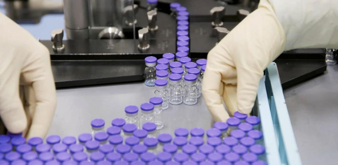 Vials of coronavirus disease vaccine candidate. Credit: Reuters