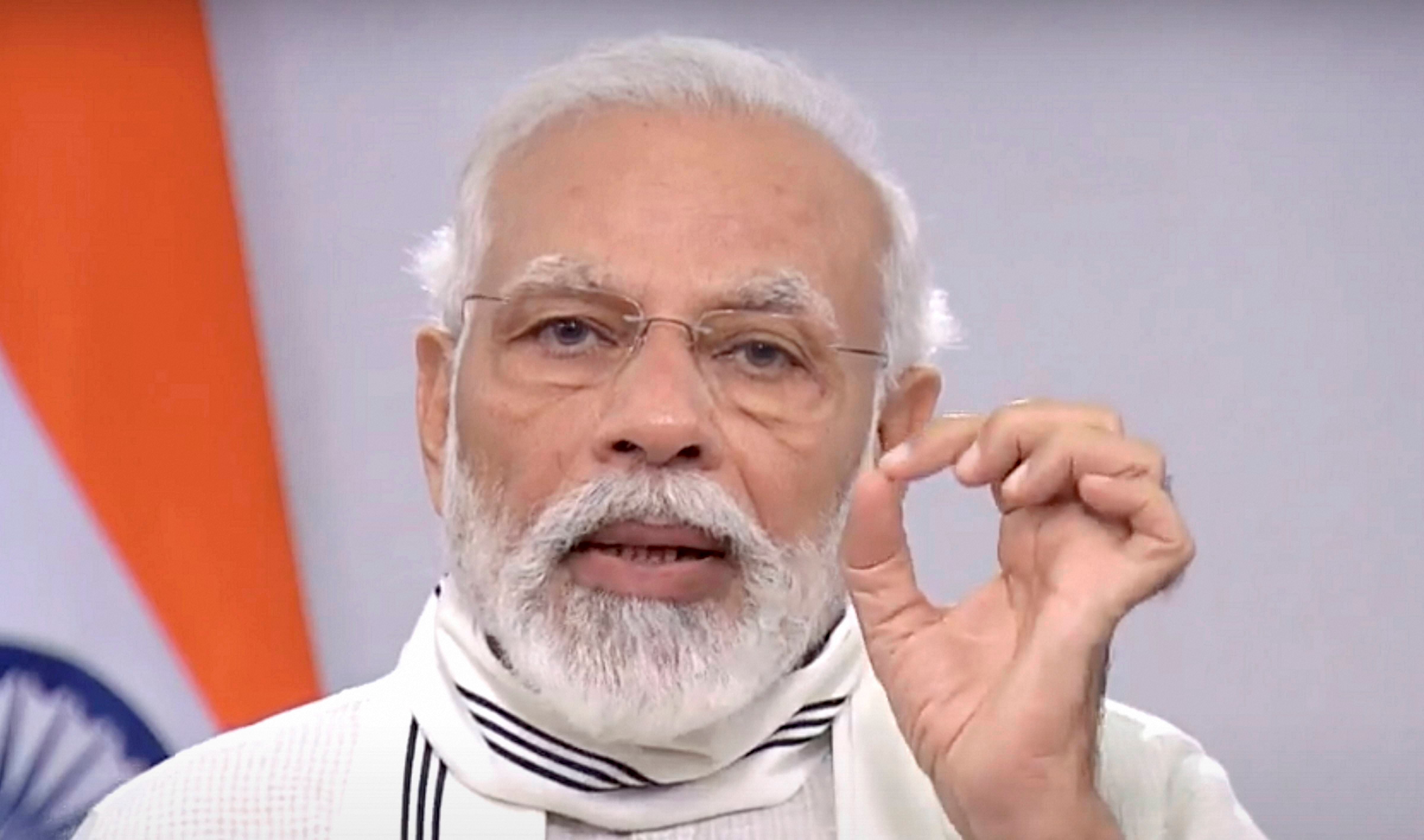 Prime Minister Narendra Modi on Friday dedicated to the nation an Ayurveda teaching and research institute here in Gujarat that will offer a range of courses and forge inter-disciplinary collaborations to give a contemporary thrust to the ancient medicine system. Credit: PTi