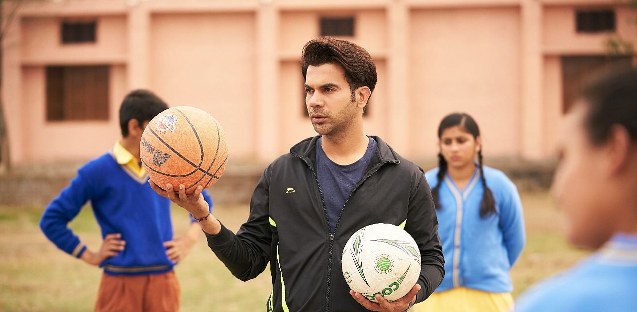 Rajkummar Rao plays Montu, a sports teacher who goes from being a not-so-good guy to pretty good. Credit: Amazon Prime Video.