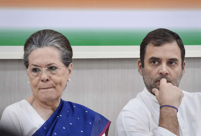 Sonia Gandhi and Rahul Gandhi file photo. Credit: PTI Photo