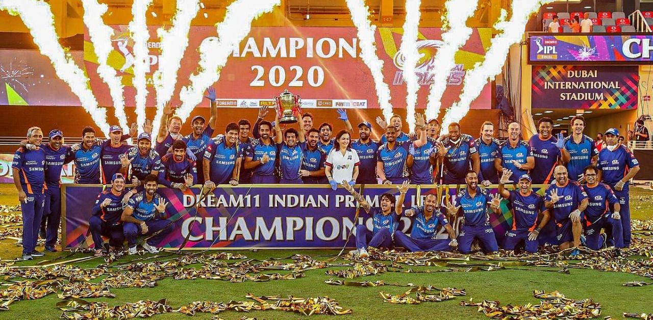 Mumbai Indians claimed a record fifth IPL title. Credit: PTI Photo