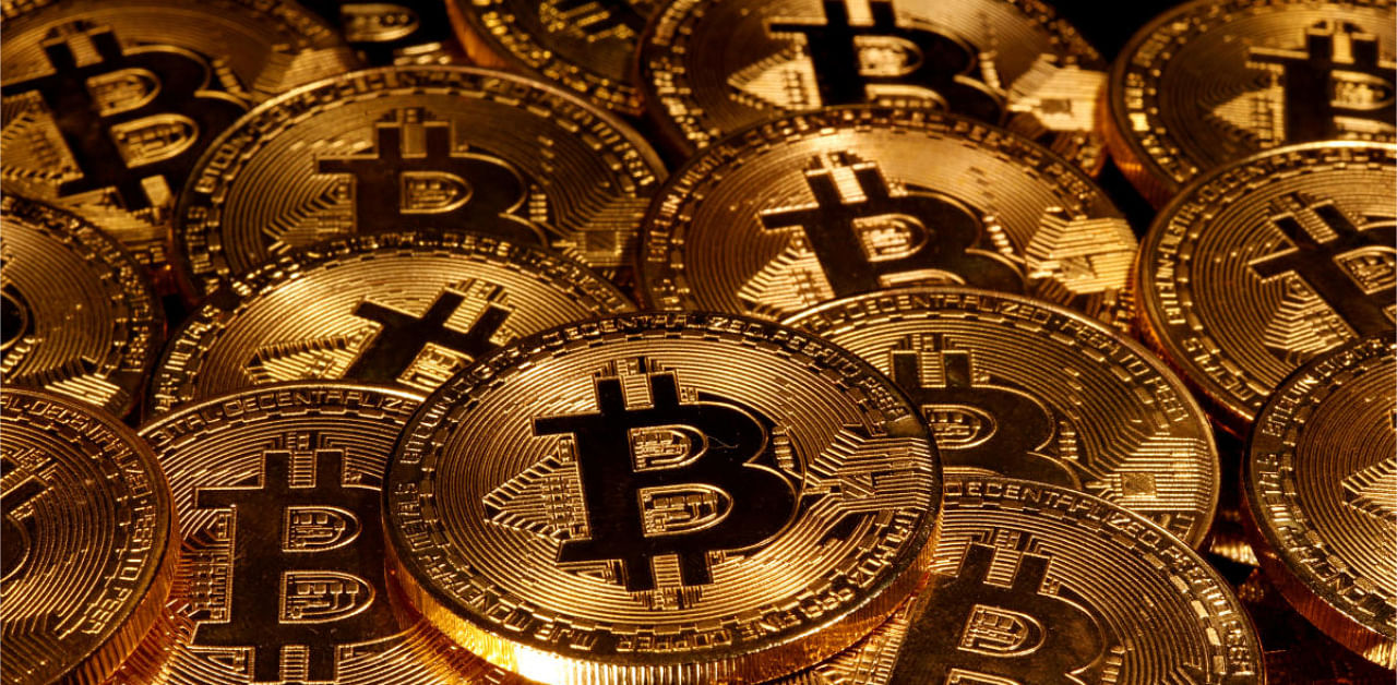 Representations of virtual currency Bitcoin. Credit: Reuters