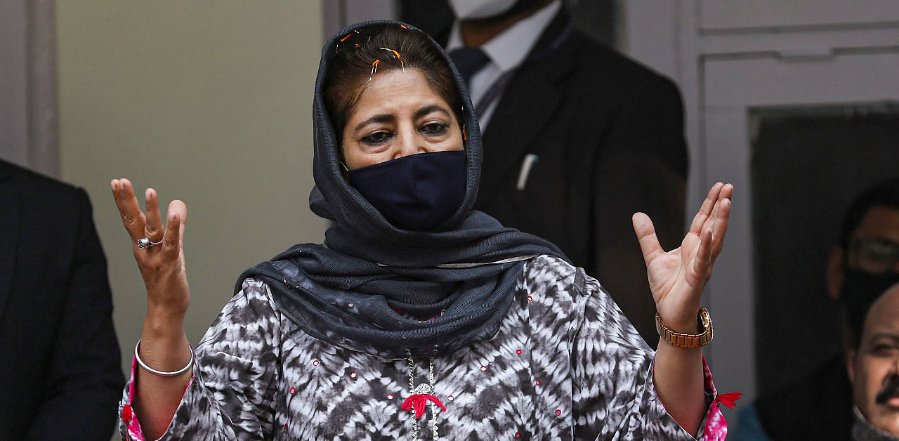 J&K leader Mehabooba Mufti. Credit: PTI Photo