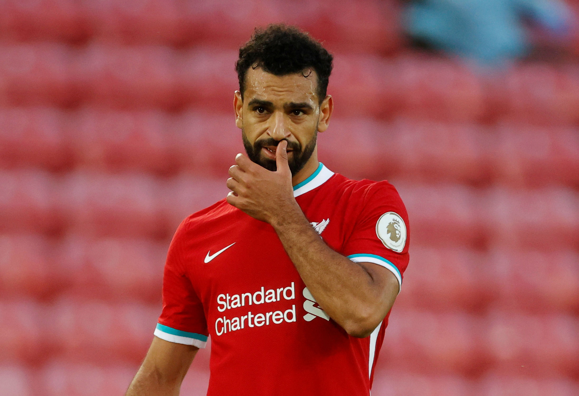 Liverpool's Mohamed Salah. Credit: Reuters File Photo