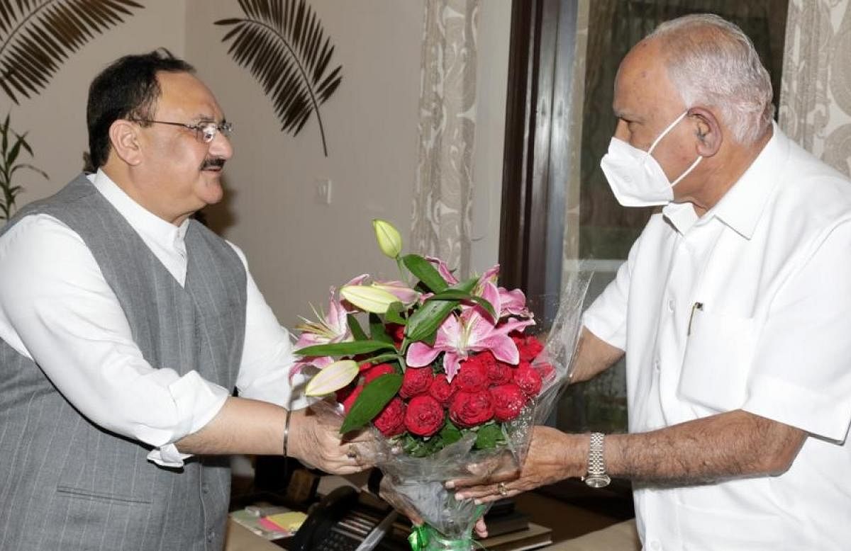 J P Nadda and B S Yediyurappa.