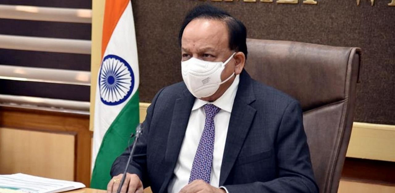 Union Health Minister Harsh Vardhan said the selection of candidates will be made by the Medical Council Committee on the basis of rank obtained in NEET 2020. Credit: PTI.