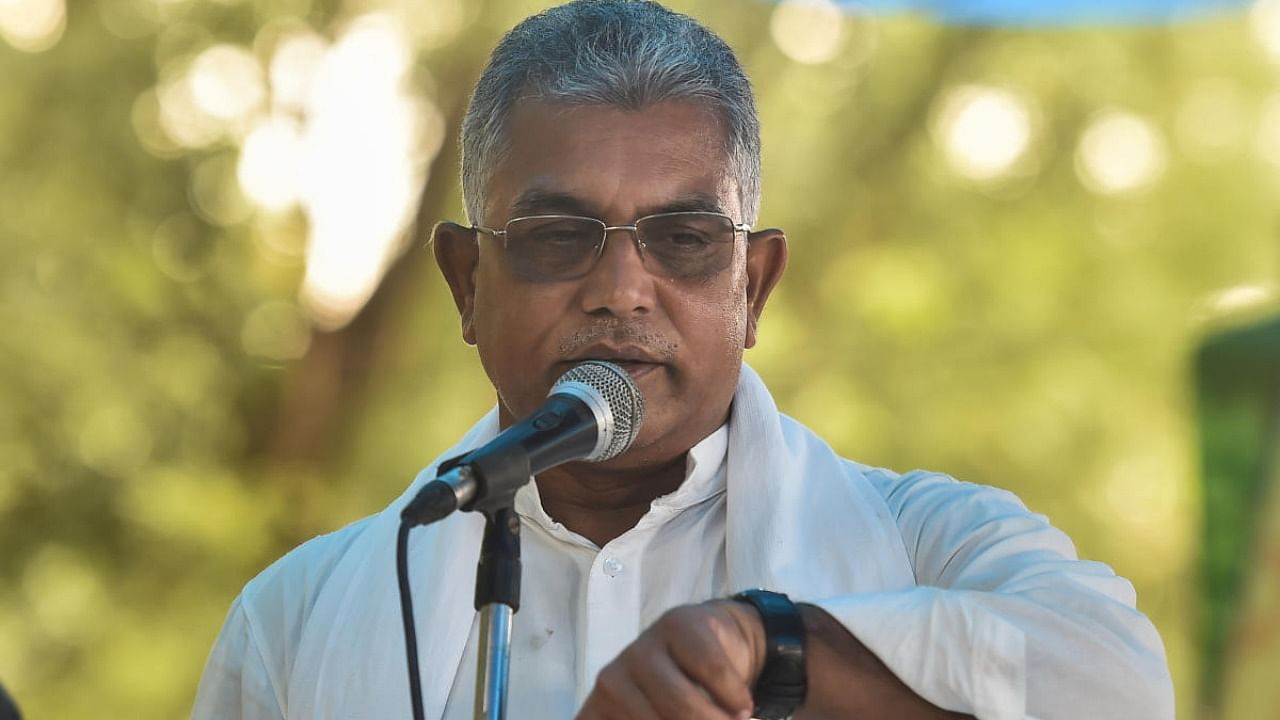 West Bengal BJP president Dilip Ghosh said that his party had no faith in the state police as it would hush up the case. Credit: PTI file photo.