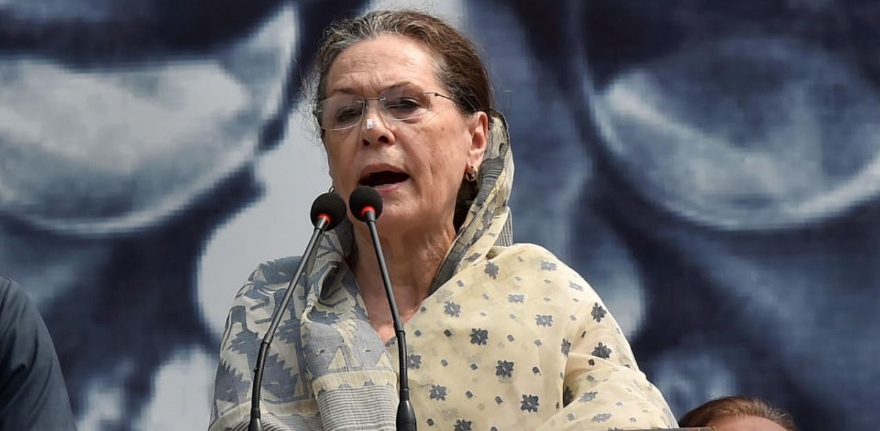 Congress president Sonia Gandhi has been advised to shift out of Delhi for a few days. Credit: PTI Photo
