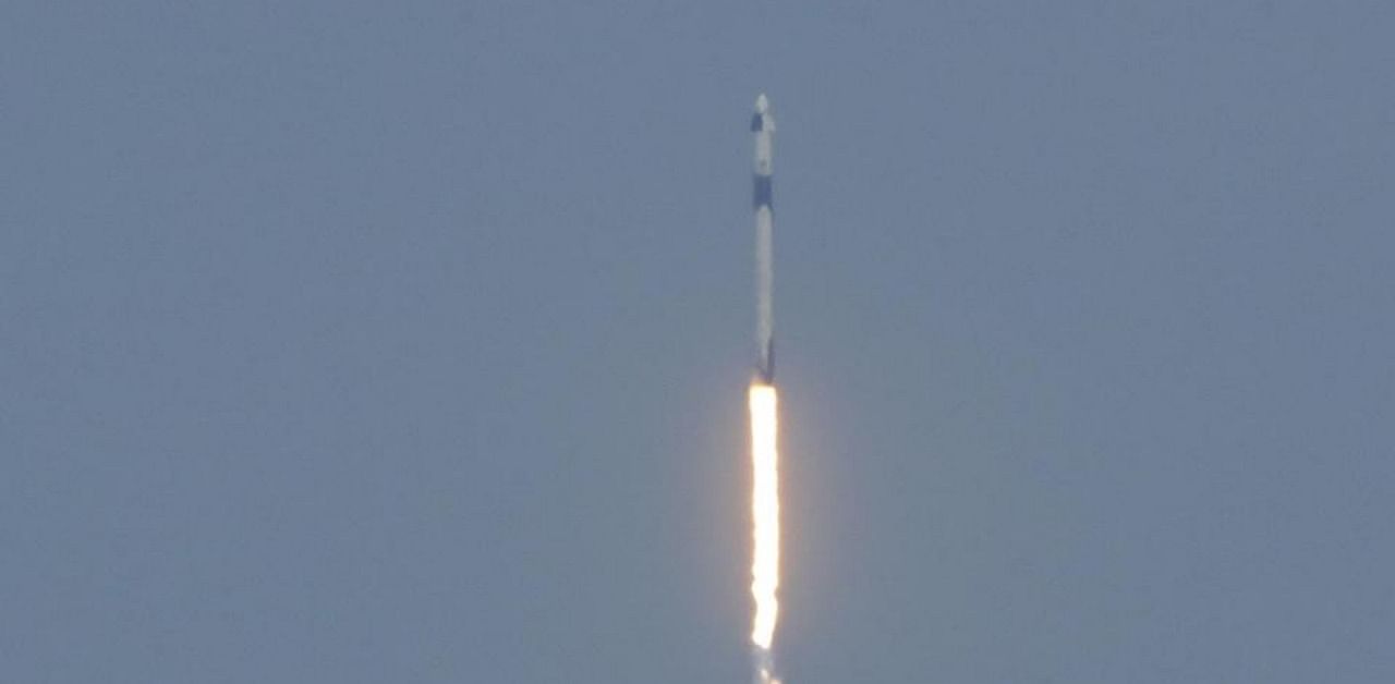 The payload will be hoisted into a low-Earth 1,300-kilometre (800-mile) orbit by a Space X Falcon 9 rocket. Credit: AP/PTI file photo.
