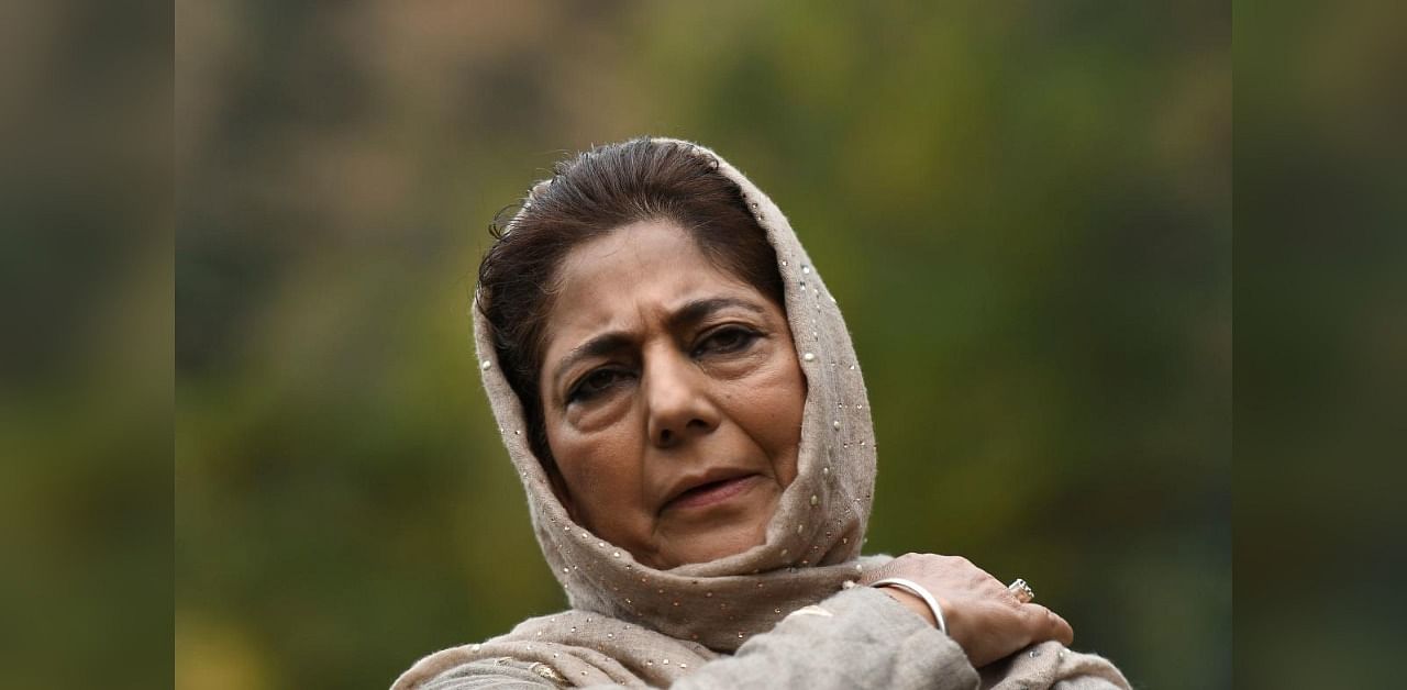 Former Chief Minister of Jammu and Kashmir Mehbooba Mufti. Credit: AFP Photo