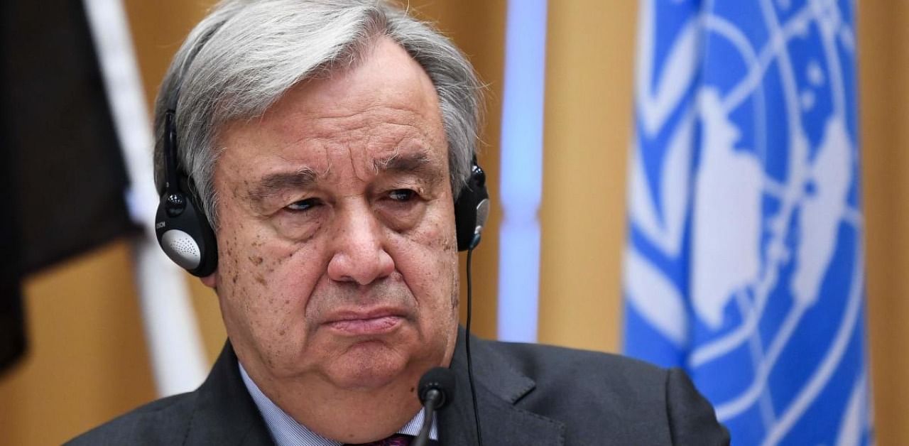 UN chief Antonio Guterres. Credit: AFP Photo
