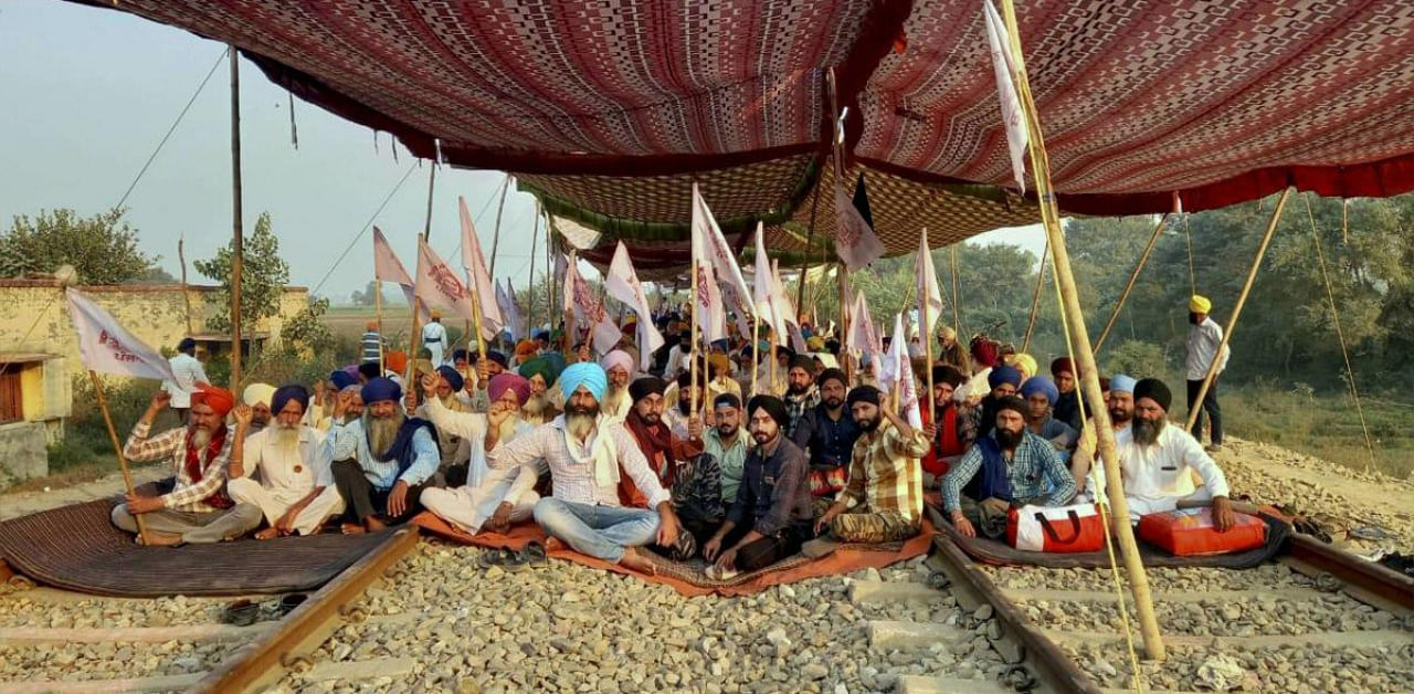 The train services in Punjab have been suspended since September 24 due to farmers' protests. Credit: PTI file photo