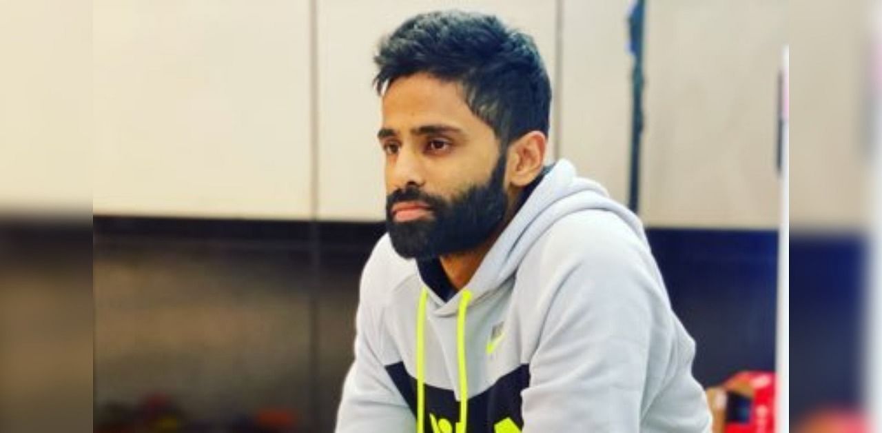 Suryakumar Yadav is anguished beyond words after being overlooked for the tour of Australia. Credit: Twitter Photo/@surya_14kumar