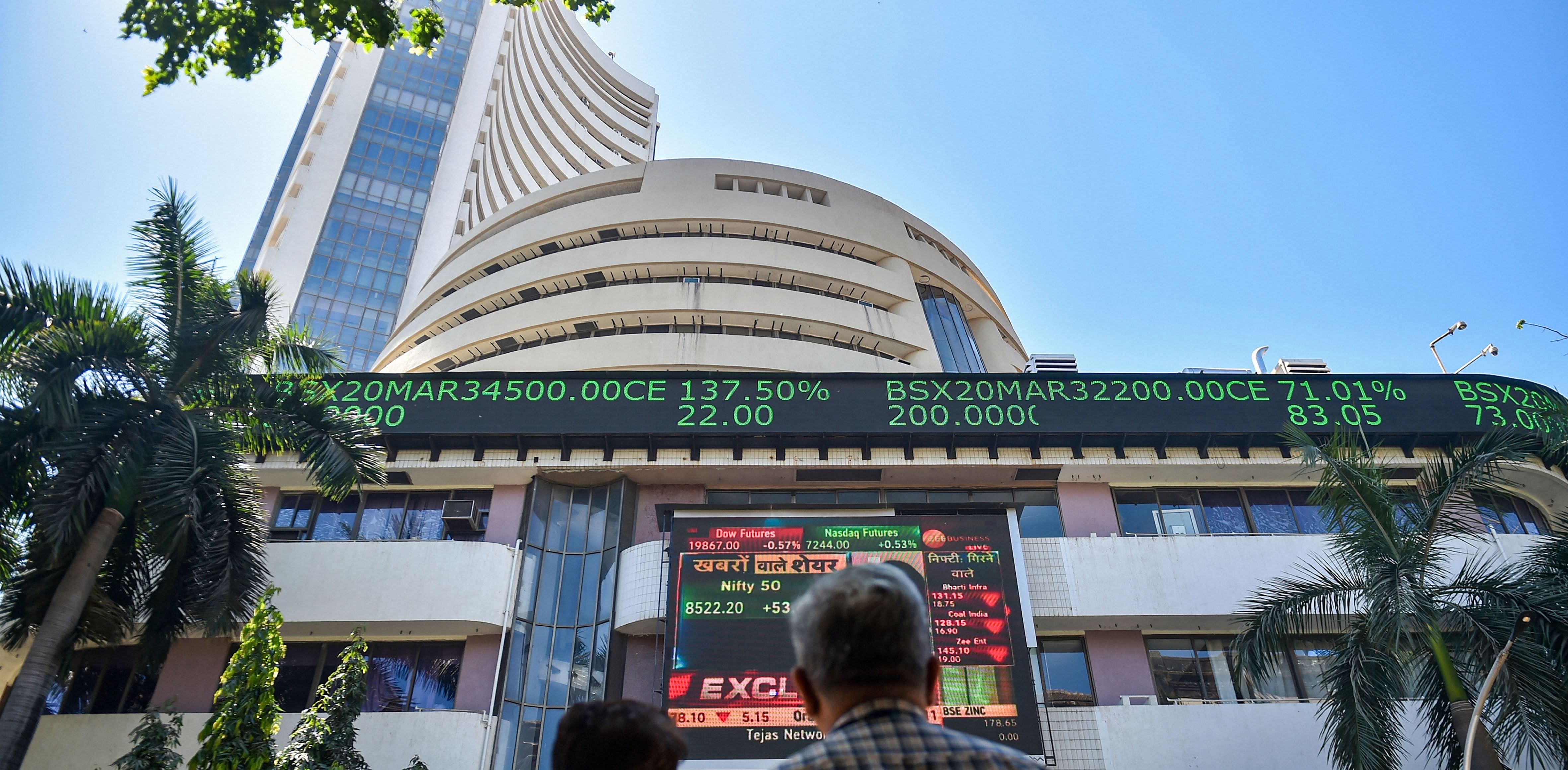 During the past holiday-shortened week, Sensex rose 439.25 points or 1.01 per cent, while Nifty advanced 139.10 points or 1.09 per cent. Credit: PTI