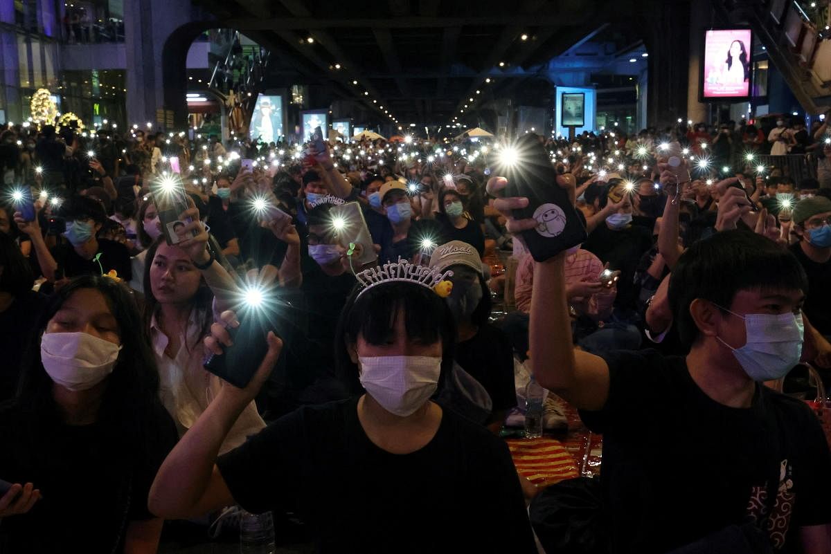 Protest in Thailand. Credit: Reuters