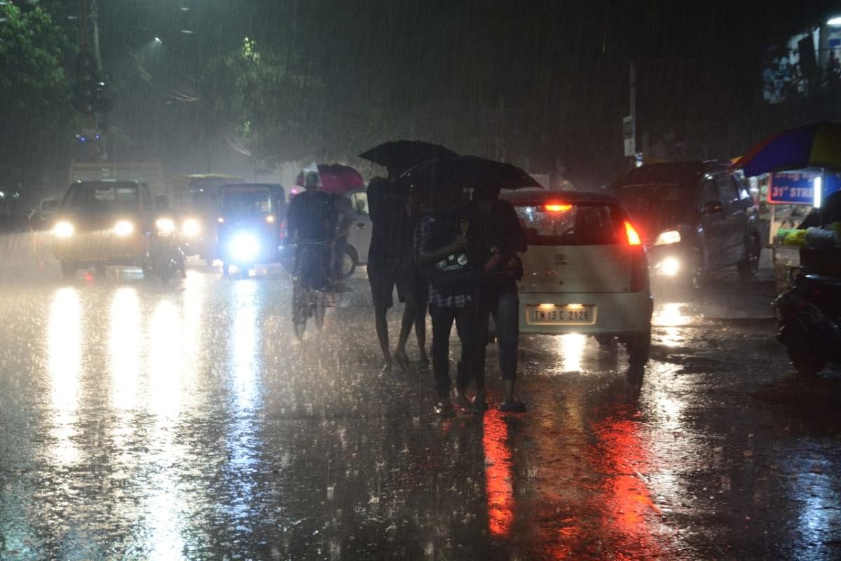 In its latest bulletin, the Indian Meteorological Department (IMD) said the depression in the Bay of Bengal is very likely to intensify into a cyclonic storm by Tuesday morning. Credit: DH Photo