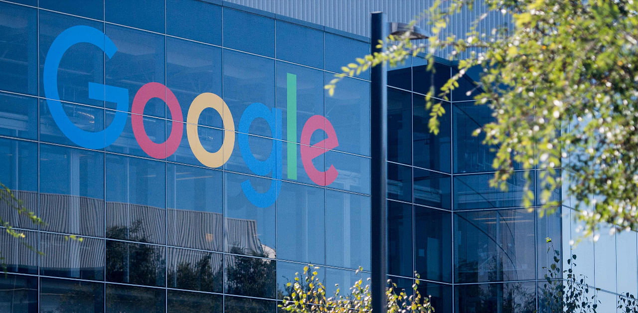 Google logo at the Googleplex in Menlo Park, California. Credit: AFP Photo