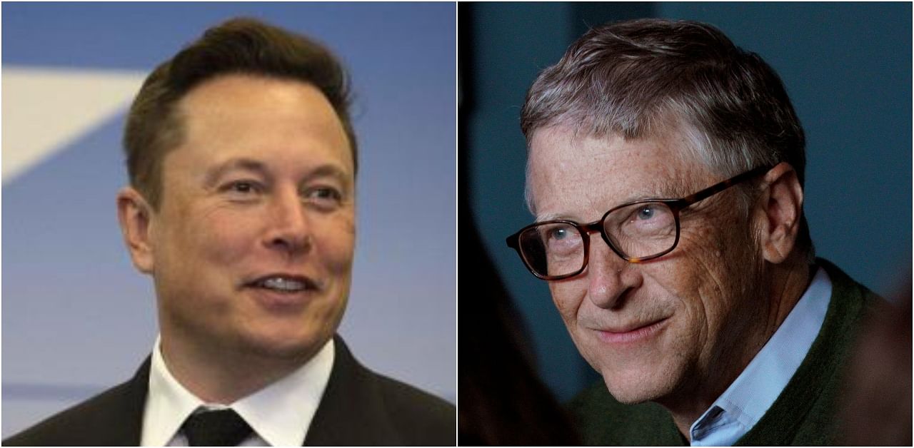 Elon Musk and Bill Gates. Credit: DH Collage