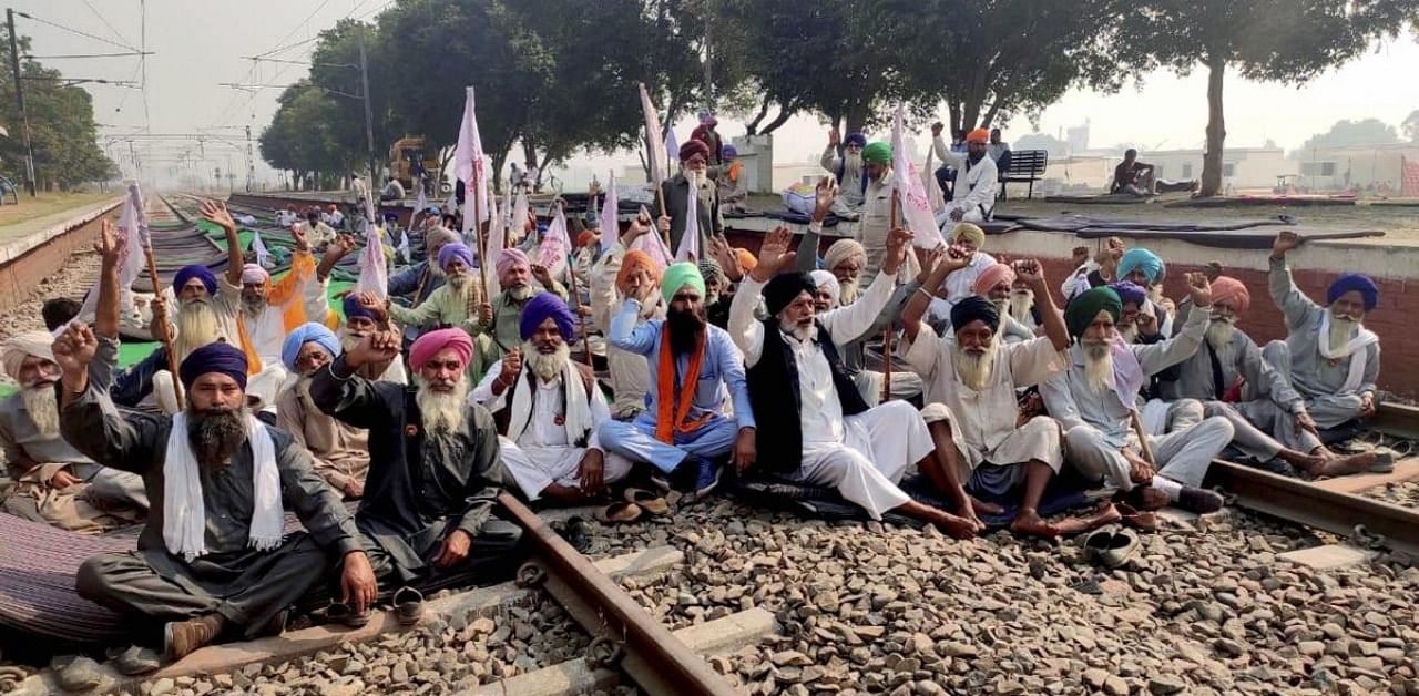 Train services were suspended in the state since September 24 after farmers blocked railway tracks protesting against the new farm laws.