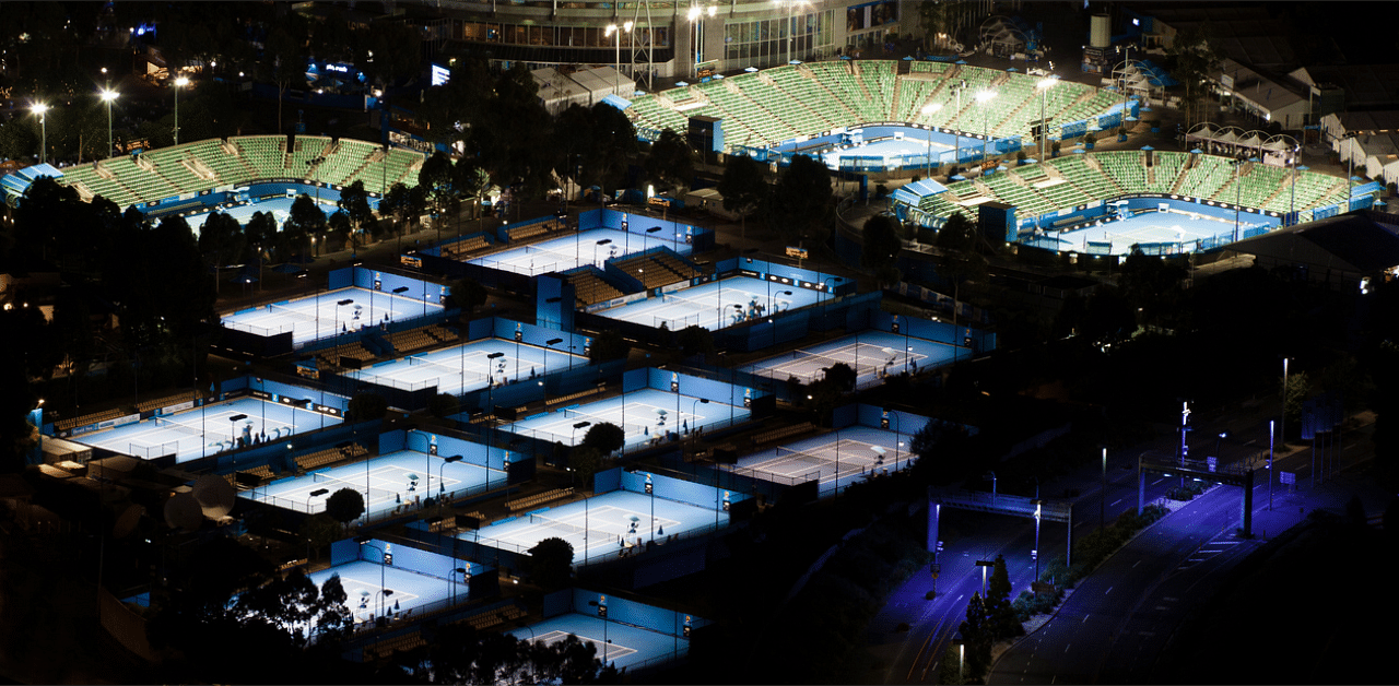 The Australian Open arenas. Credit: iStock photo. 