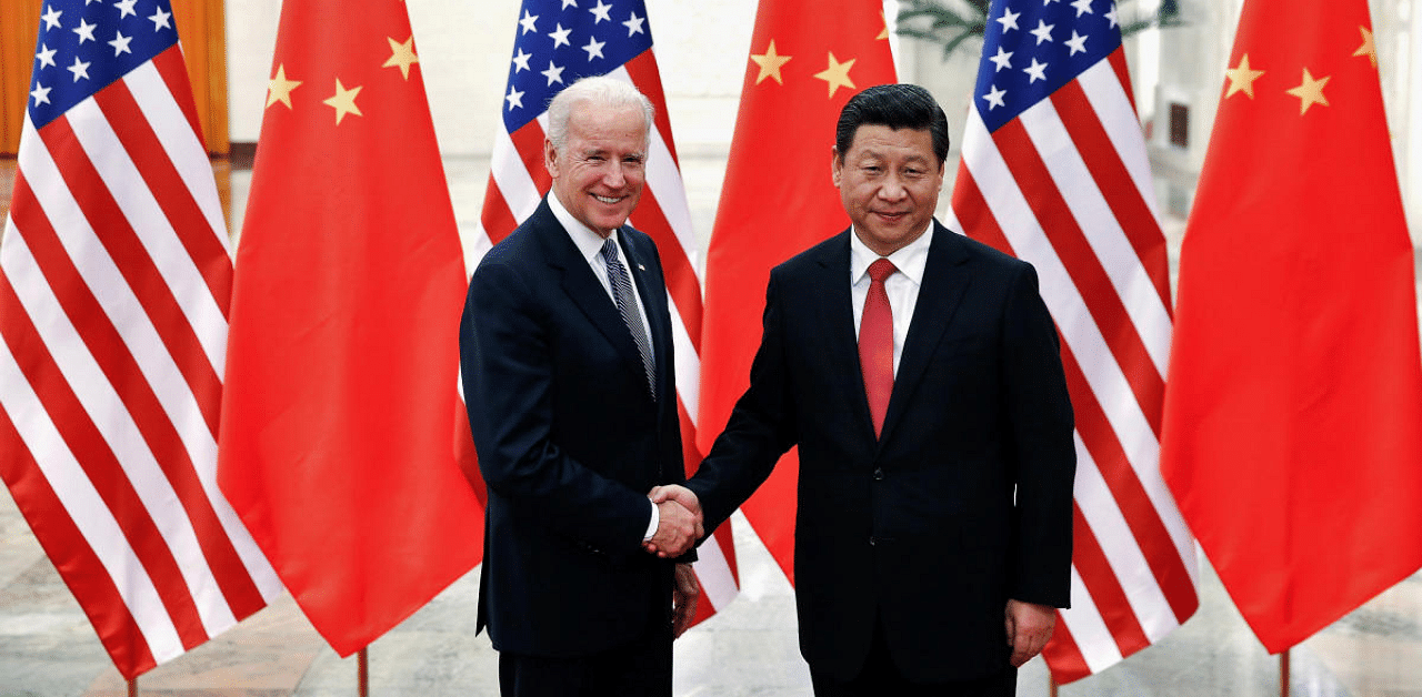US President-elect Joe Biden and China's XI Jinping. Credit: Reuters File Photo