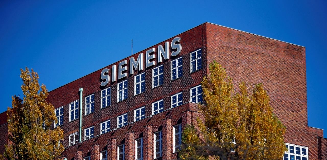 Shares of Siemens Ltd jumped nearly 10 per cent in early trade on Thursday. Credit: Reuters Photo