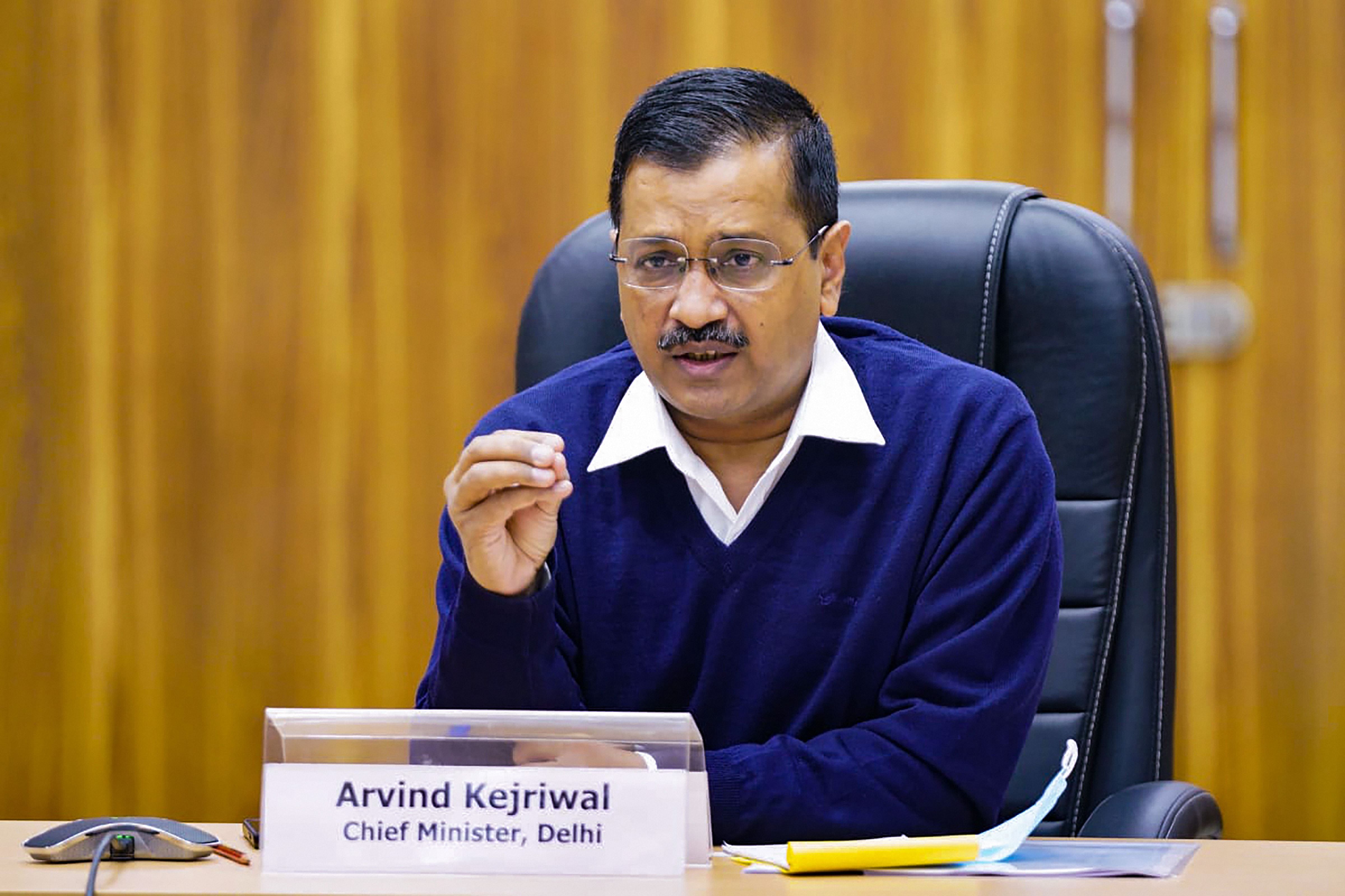  Delhi Chief Minister Arvind Kejriwal. Credit: PTI Photo