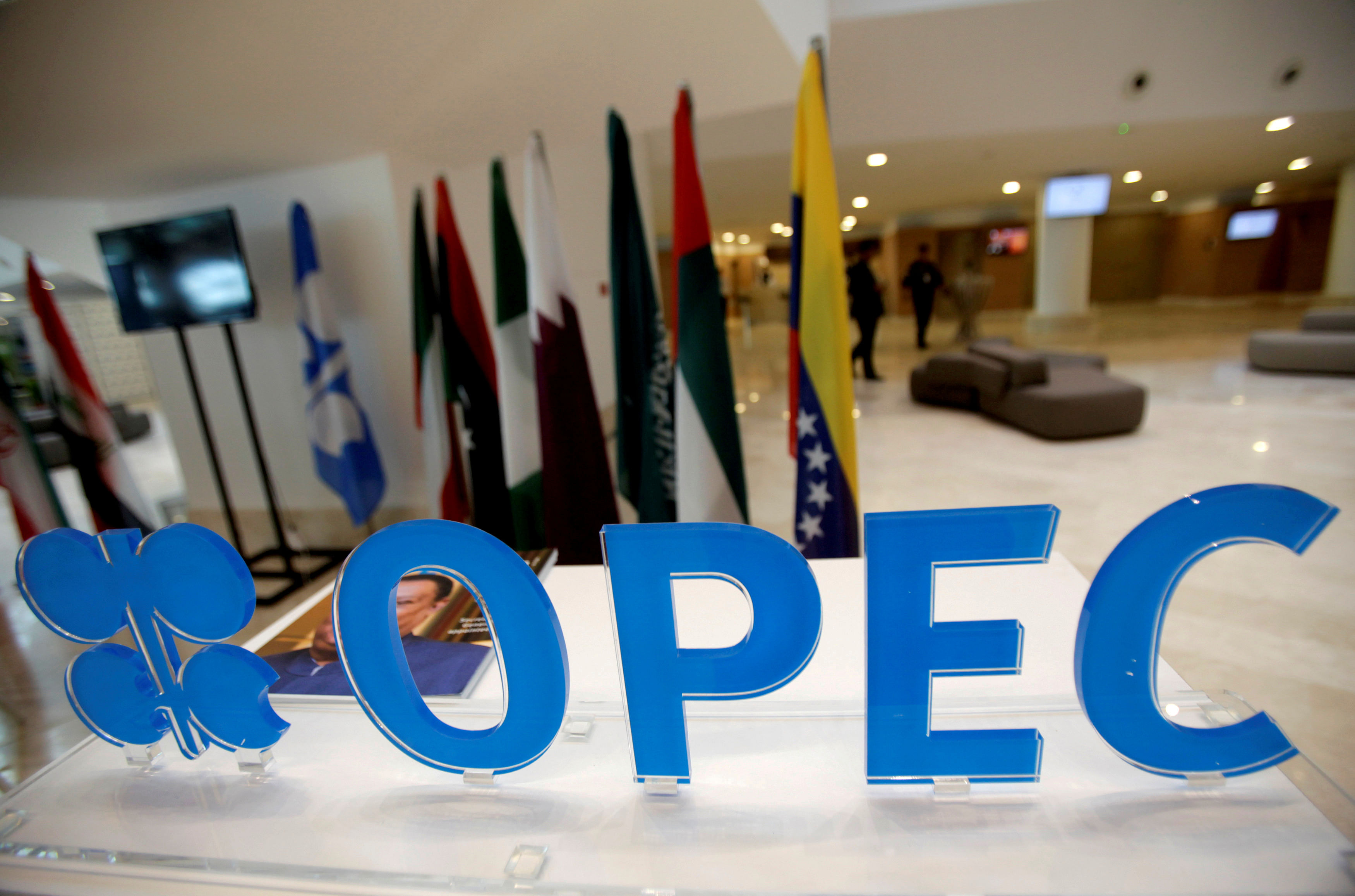 OPEC logo is pictured ahead of an informal meeting between members of the Organization of the Petroleum Exporting Countries (OPEC). Credit: Reuters Photo