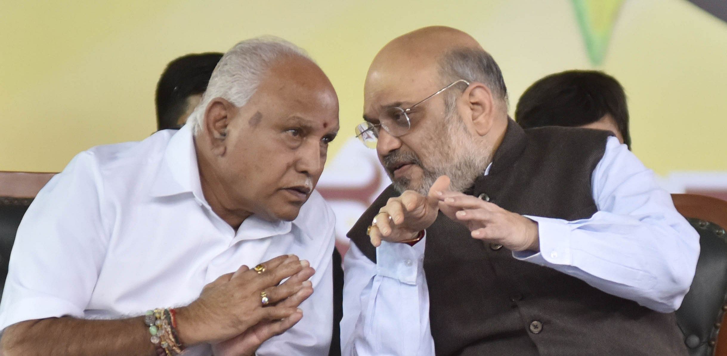 It is said that Shah told Yediyurappa that the proposal to recommend OBC status for Veerashaiva-Lingayats would need discussion within the party before any decision is made. Credit: DH File Photo