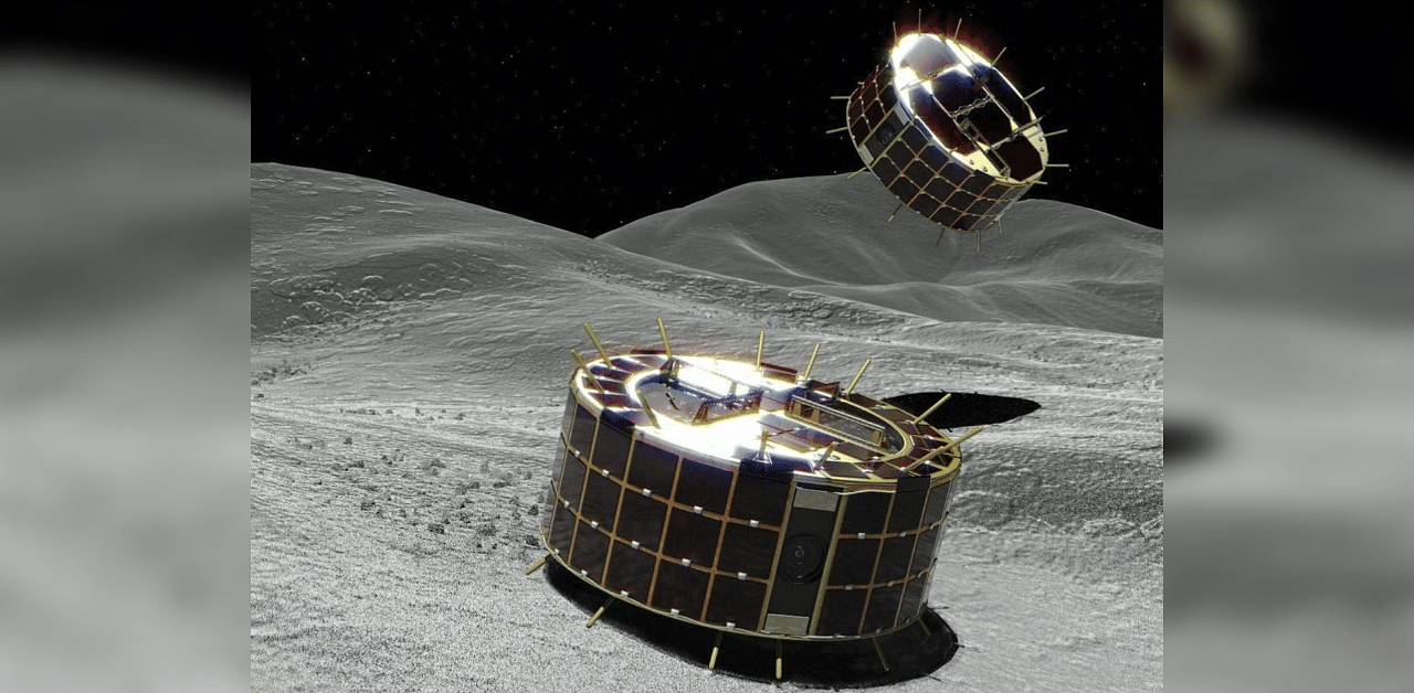 Japanese unmanned spacecraft Hayabusa2 released two small Minerva-II-1 rovers on the asteroid Ryugu. Credit: AP File Photo