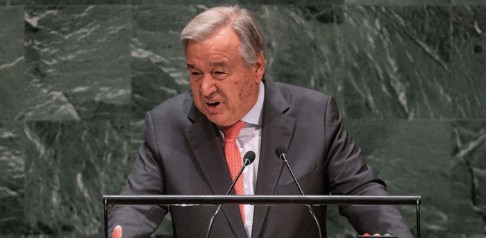 UN Secretary-General Antonio Guterres.