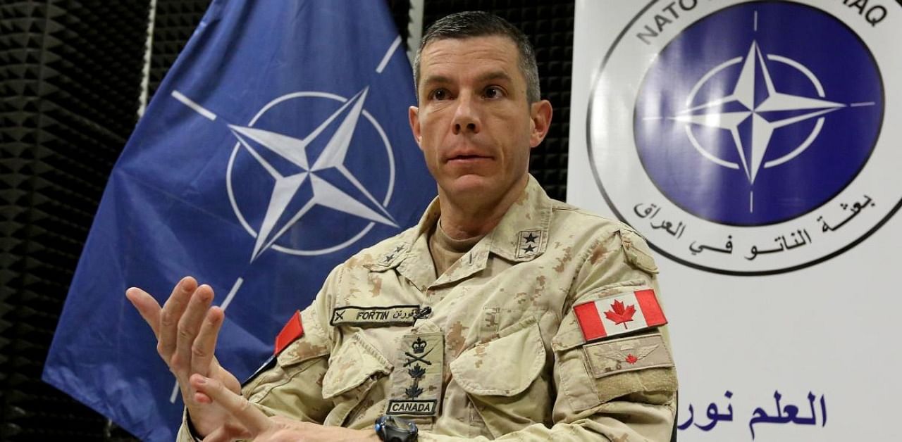 Canadian Major General Dany Fortin, the Commander of NATO Mission Iraq. Credit: AFP Photo