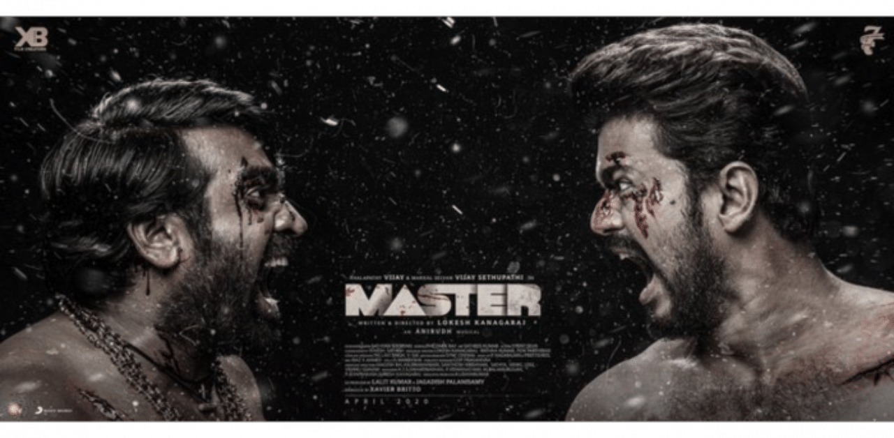 Vijay, Vijay Sethupathi in 'Master'. Credit: Twitter/Twitter/@actovijay 