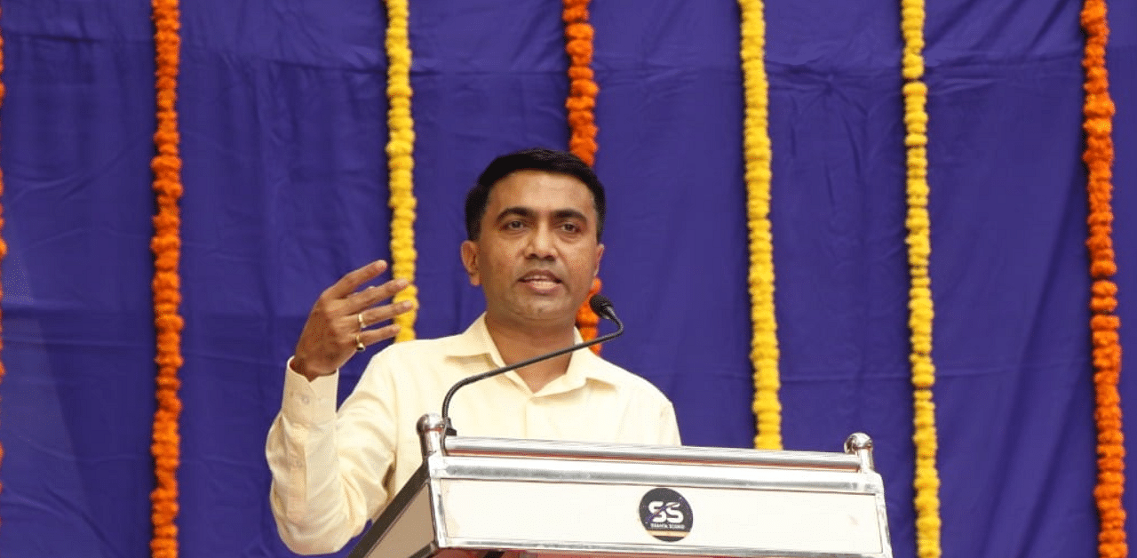 Goa Chief Minister Pramod Sawant. Credit: Facebook (DrPramodPSawant)