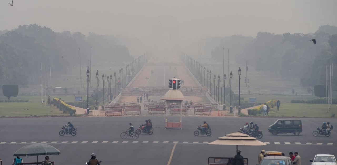 Delhi's poor air quality. Credit: PTI Photo