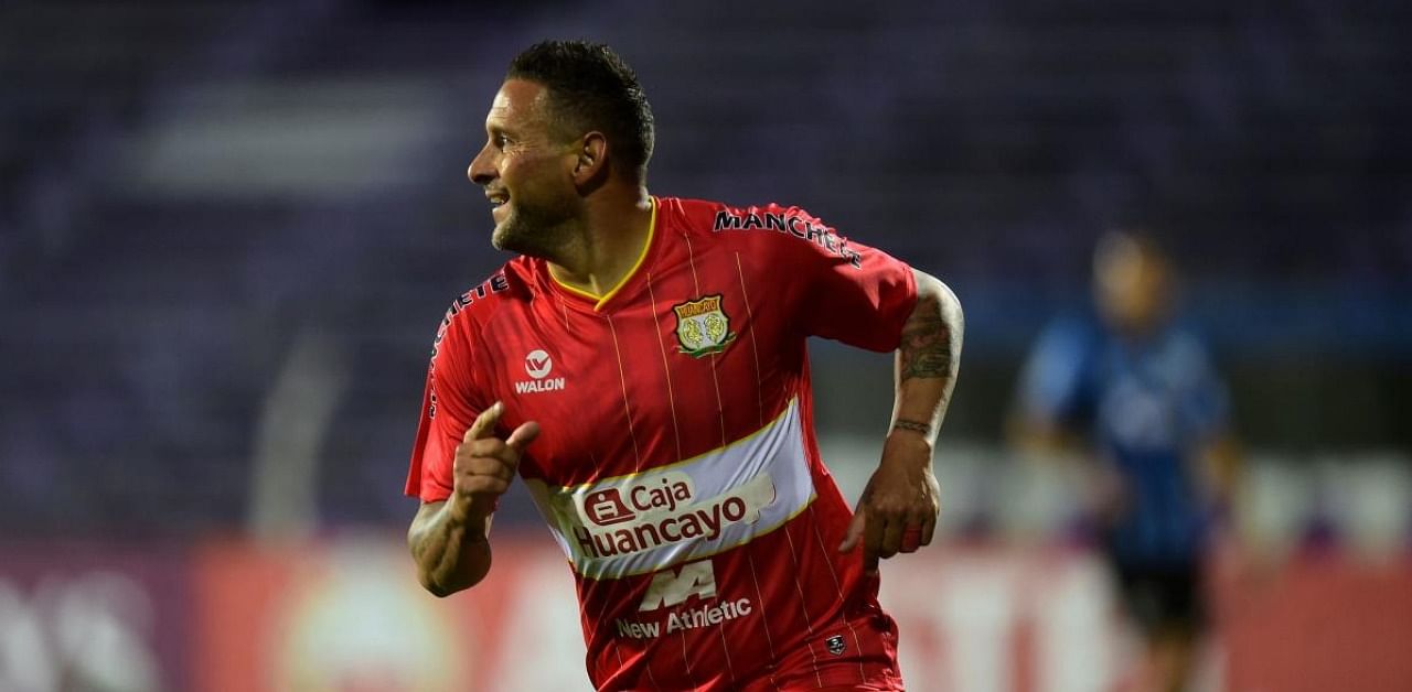 Sport Huancayo's Paraguayan Carlos Neumann. Credit: AFP.