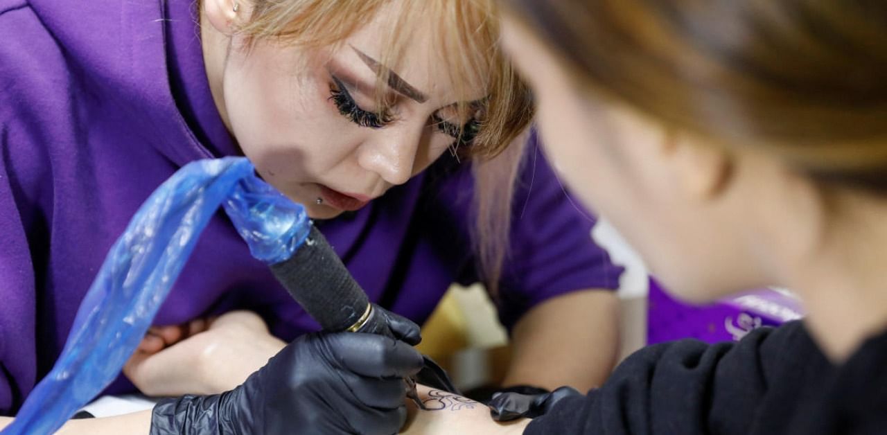 Tattoo artist Soraya Shahidy. Credit: Reuters Photo