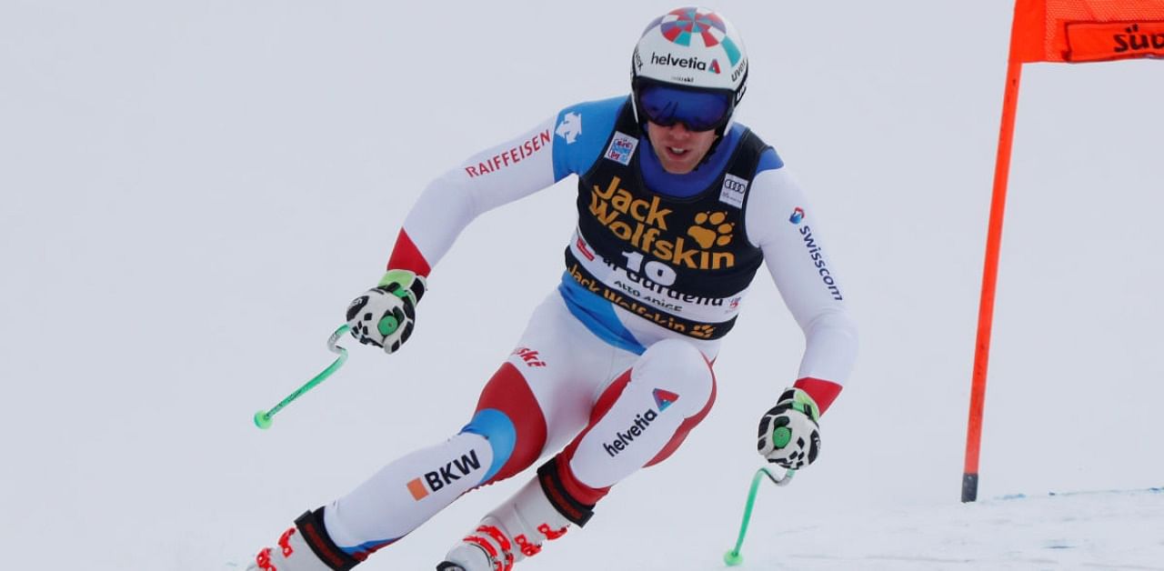 Switzerland's Marc Gisin during training. Credit: Reuters Photo