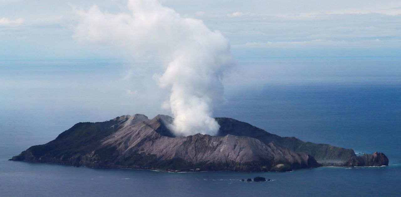 A view of the White Island volcano. Credit: Reuters file photo.