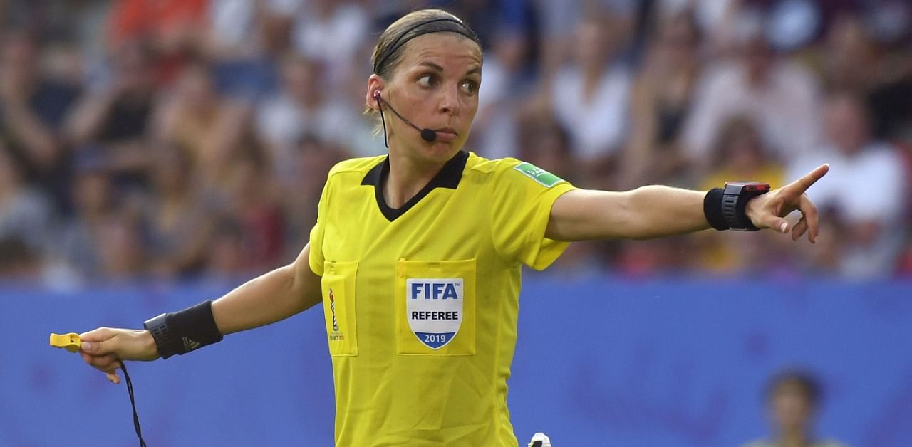 French referee Stephanie Frappart. Credit: AFP Photo