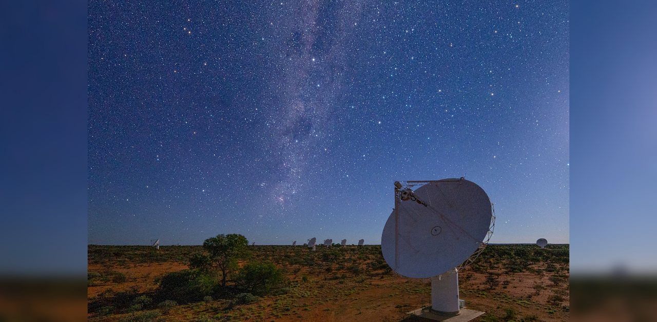 Radio telescopes are seen in Murchison, Western Australia, Australia in this undated handout image. Credit: Reuters