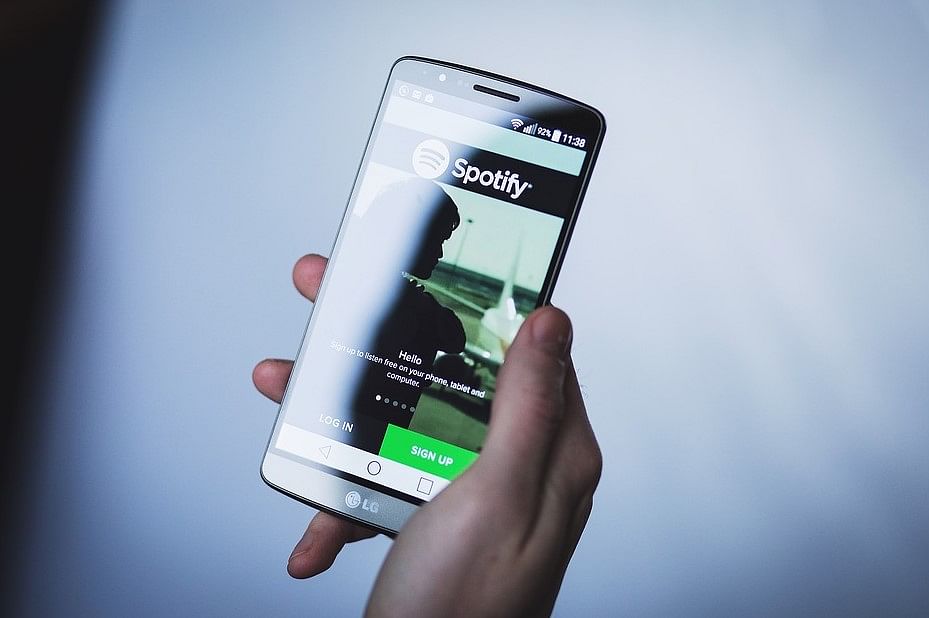 Spotify app on Android phone. Picture Credit: Pixabay