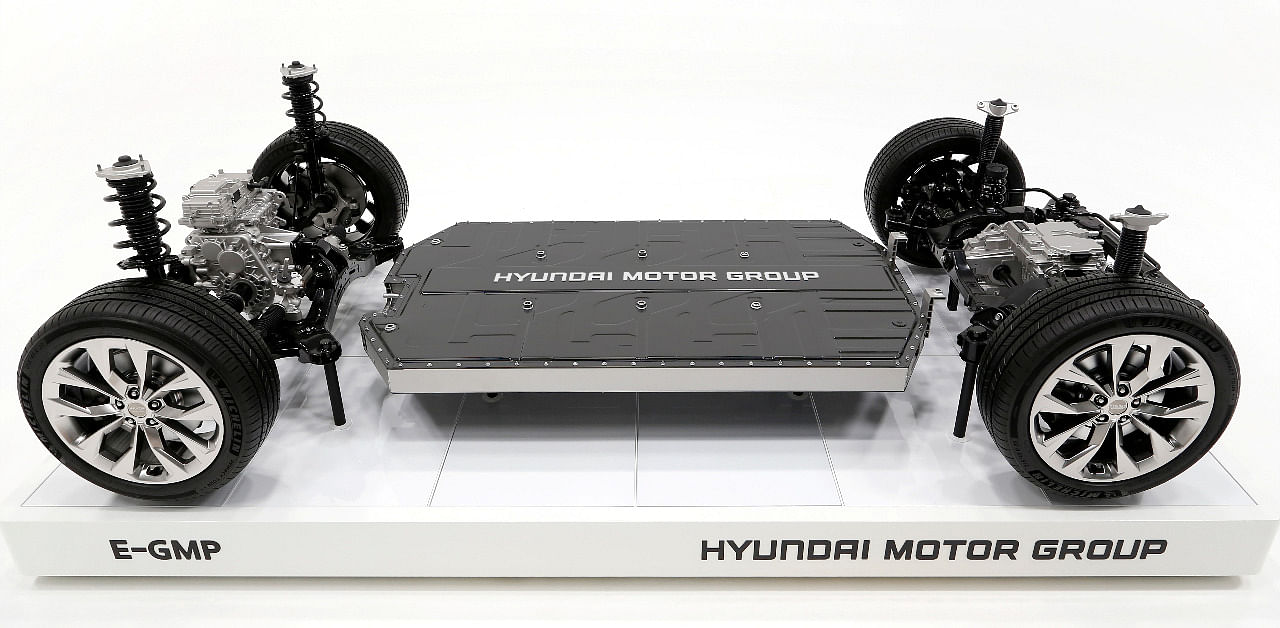 Hyundai's new electric vehicle-focused modular platform Electric Global Modular Platform. Credit: Reuters Photo