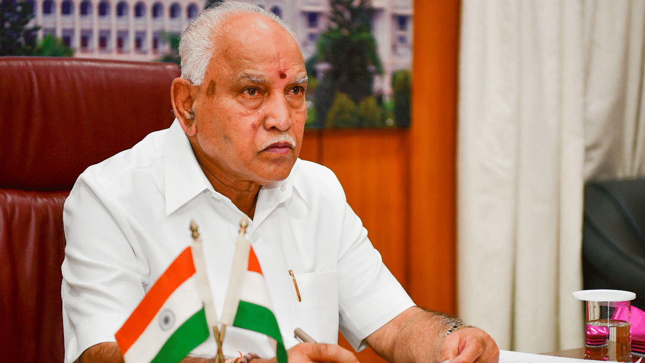 Karnataka CM B S Yediyurappa. Credit: DH Photo