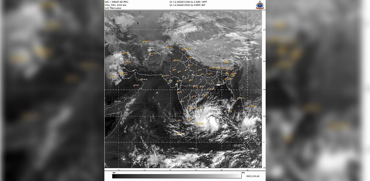 IMD has issued a cyclone alert for South Tamil Nadu and South Kerala coasts. Credit: PTI Photo