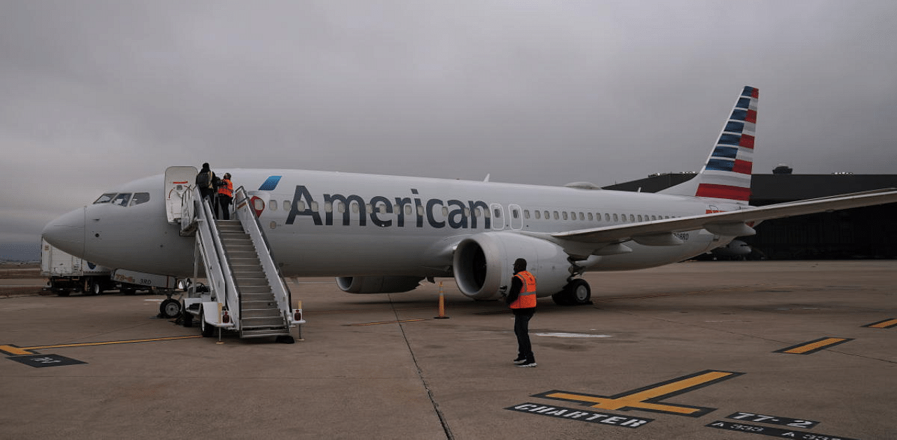 A Boeing 737 Max airplane is pictured on the tarmac at Dallas Fort Worth Airport before a media flight to Tulsa, Oklahoma in Dallas, Texas, US. Credit: Reuters Photo