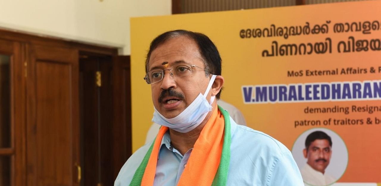 Minister of State for External Affairs V Muraleedharan. Credit: PTI Photo