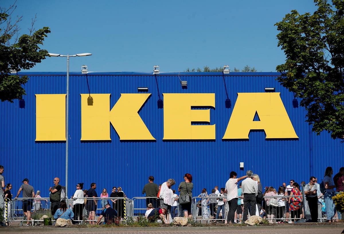 People queue at Ikea. Credit: Reuters